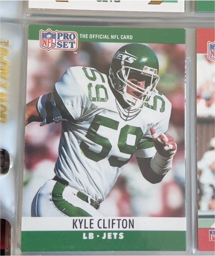 1990 Pro Set #234 Kyle Clifton — front