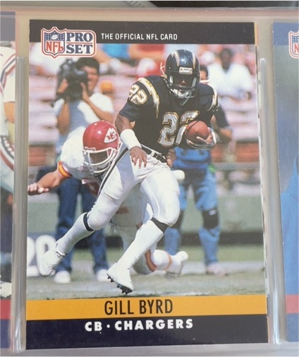 1990 Pro Set #277 Gill Byrd — front