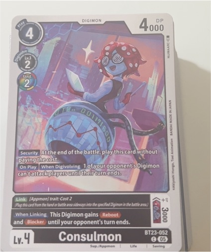Digimon Card Game BT23-052 Consulmon — front