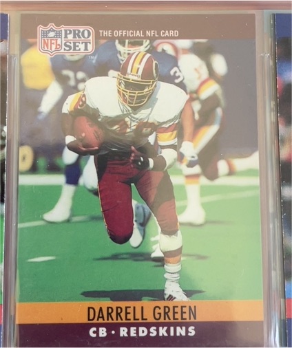 1990 Pro Set #323 Darrell Green Washington Redskins — front