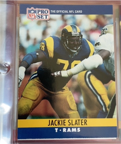 1990 Pro Set #173 Jackie Slater — front