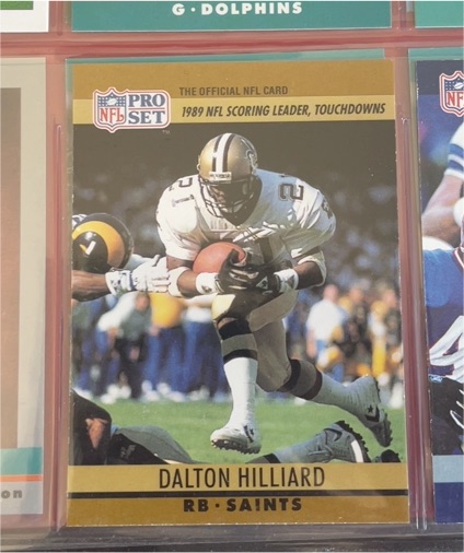 1990 Pro Set #12 Dalton Hilliard — front