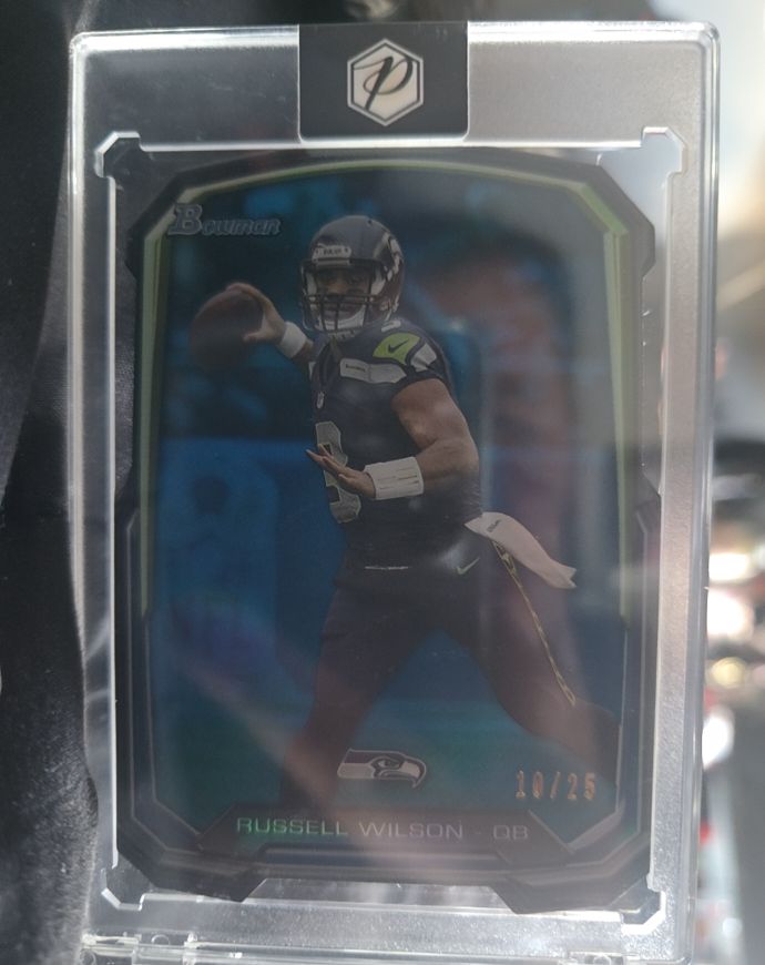 2013 Bowman Die-Cut #BDC-RWI Russell Wilson — front