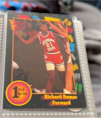 1992 Wild Card Collegiate #39 Richard Dumas — front