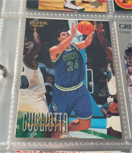 1996-97 Fleer #65 Tom Gugliotta Minnesota Timberwolves — front
