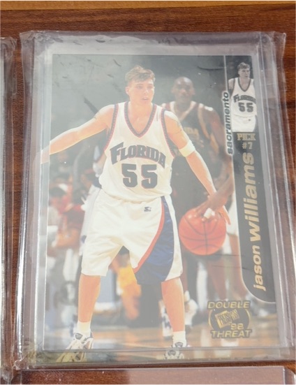 1998 Press Pass Double Threat #6 Jason Williams — front