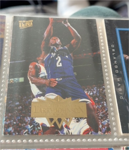 1995-96 Fleer Ultra #21 Larry Johnson — front
