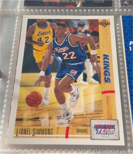 1991-92 Upper Deck #36 Lionel Simmons — front