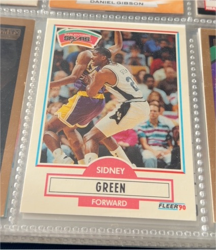 1990-91 Fleer Update #U-88 Sidney Green — front
