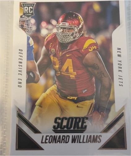 2015 Panini Score #349 Leonard Williams — front