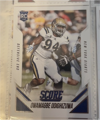 2015 Panini Score #346 Owamagbe Odighizuwa Rookie Card — front