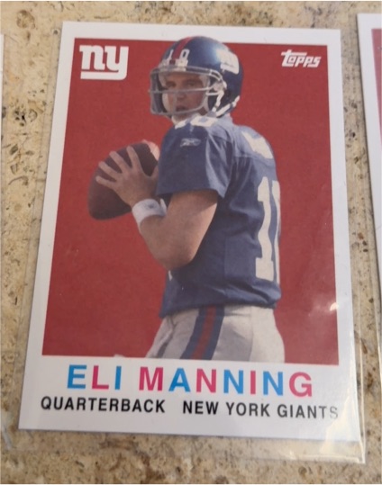 2008 Topps Turn Back the Clock #3 Eli Manning — front