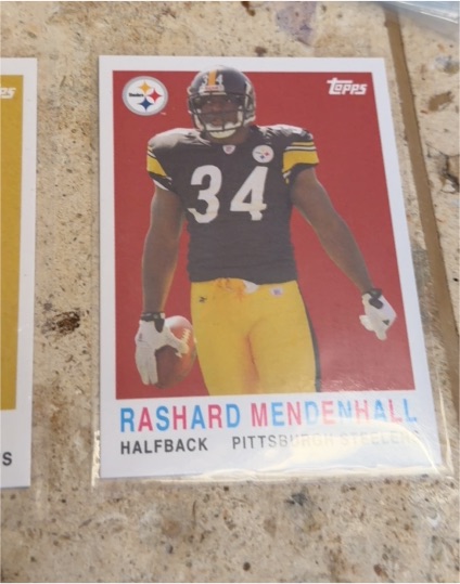 2008 Topps Turn Back the Clock #2 Rashard Mendenhall — front
