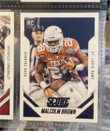 2015 Panini Score #378 Malcolm Brown Rookie Card — front