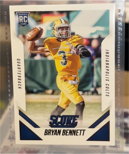 2015 Score #375 Bryan Bennett Rookie Indianapolis Colts — front