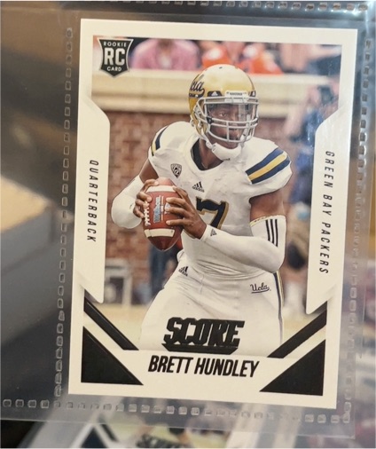2015 Panini Score #369 Brett Hundley Rookie Card — front