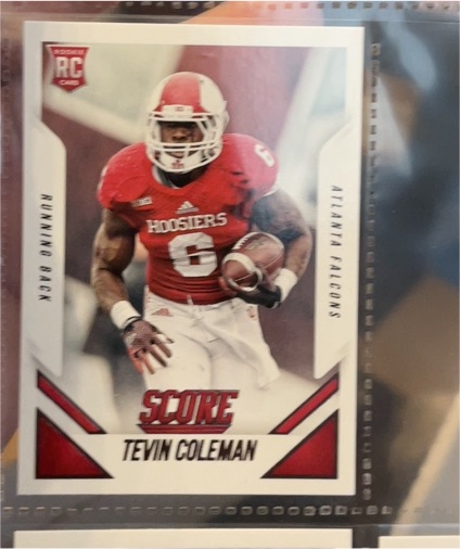 2015 Panini Score #382 Tevin Coleman RC Atlanta Falcons — front