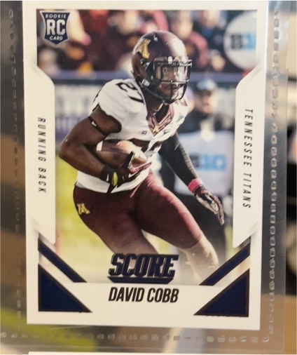 2015 Panini Score #381 David Cobb — front