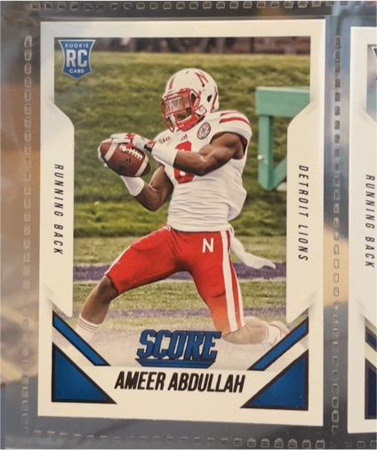 2015 Score #385 Ameer Abdullah — front