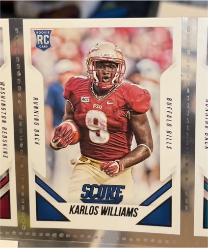 2015 Score #389 Karlos Williams — front