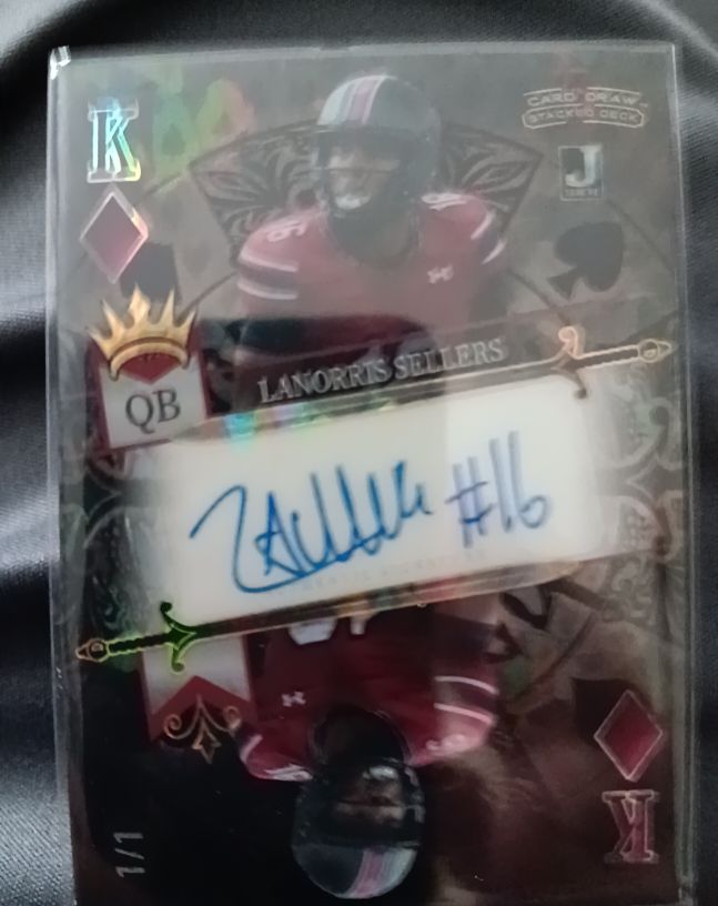 2024 Wild Card 5 Card Draw Stacked Deck Lanorris Sellers #SDPD-LSA — front