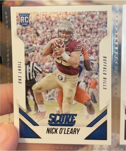 2015 Panini Score #397 Nick O'Leary Rookie Card — front