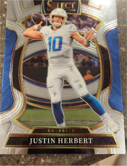 2025 Panini Select #1 Justin Herbert — front
