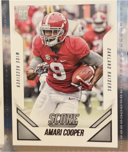 2015 Panini Score #408 Amari Cooper Rookie Card — front