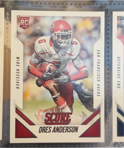 2015 Panini Score #422 Dres Anderson Rookie — front