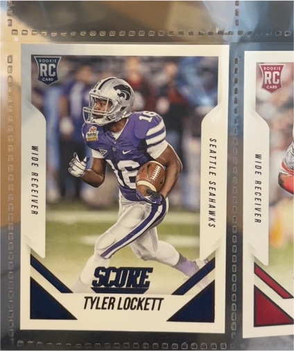 2015 Panini Score #421 Tyler Lockett — front