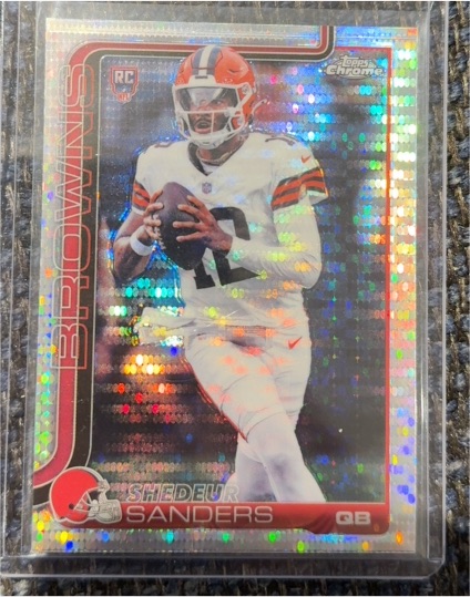 2025 Topps Chrome #315 Shedeur Sanders — front