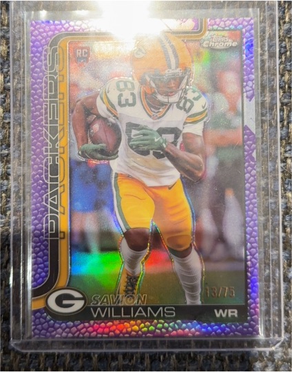 2025 Topps Chrome #340 Savion Williams — front
