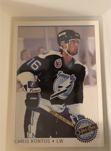 1992-93 O-Pee-Chee Premier #123 Chris Kontos — front