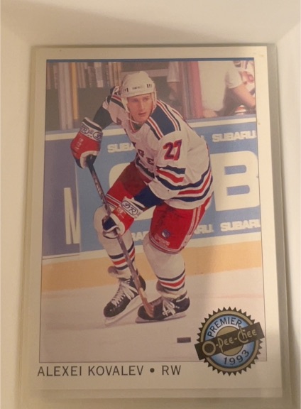 1992-93 O-Pee-Chee Premier #126 Alexei Kovalev — front