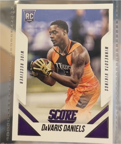 2015 Panini Score #431 DaVaris Daniels Rookie Card — front
