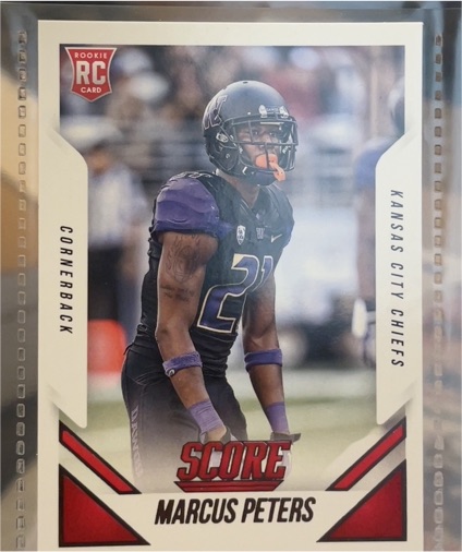 2015 Panini Score #440 Marcus Peters Rookie Card — front