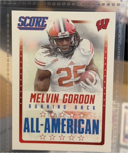 2015 Score #18 Melvin Gordon All-American — front