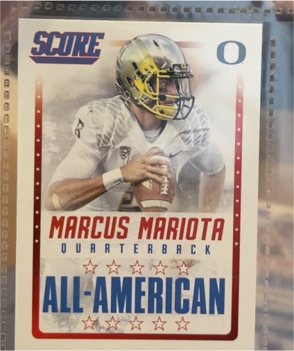 2015 Score All-American #16 Marcus Mariota — front