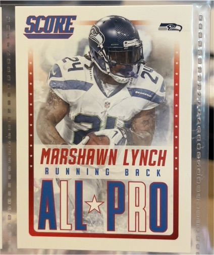 2015 Panini Score #15 Marshawn Lynch All-Pro — front