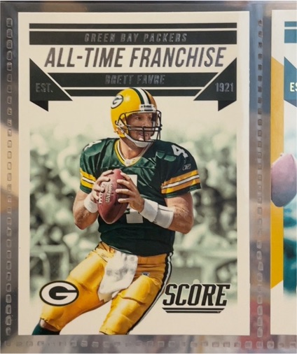 2015 Score #6 Brett Favre All-Time Franchise — front