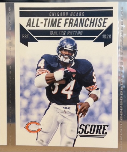 2015 Panini Score #1 Walter Payton All-Time Franchise — front