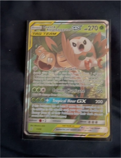 2019 Pokémon TAG TEAM GX Rowlet & Alolan Exeggutor #1 — front
