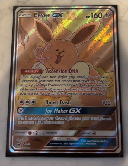 Pokémon TCG Eevee GX SM233 — front