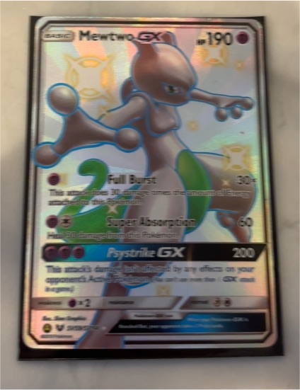 2019 Pokémon Hidden Fates #SV59 Mewtwo GX — front