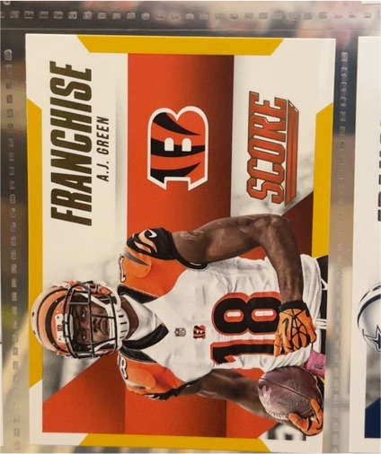 2015 Panini Score #4 A.J. Green Franchise — front