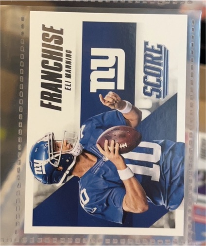 2015 Panini Score Franchise #17 Eli Manning New York Giants — front