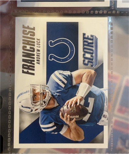 2015 Panini Score #15 Andrew Luck Franchise — front
