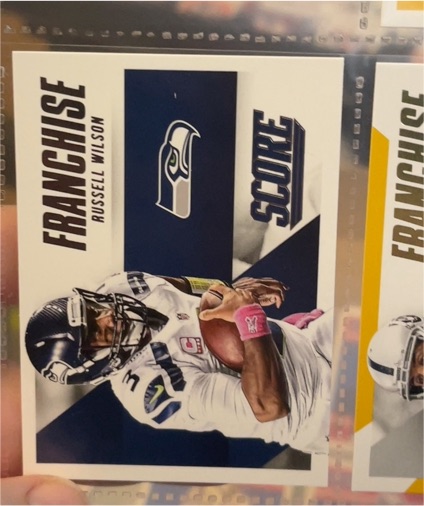 2015 Panini Score #12 Russell Wilson Franchise — front
