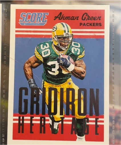 2015 Score Gridiron Heritage #11 Ahman Green — front