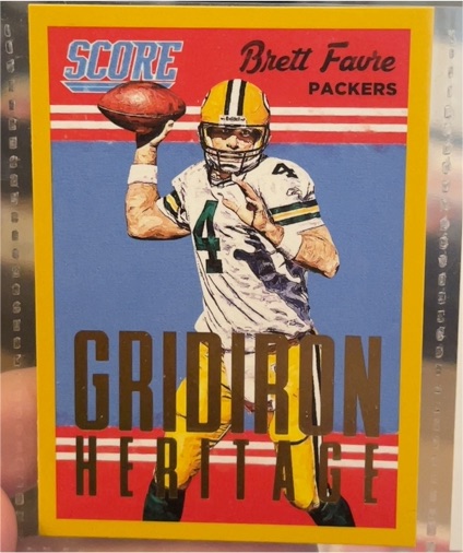 2015 Score #7 Brett Favre Gridiron Heritage — front